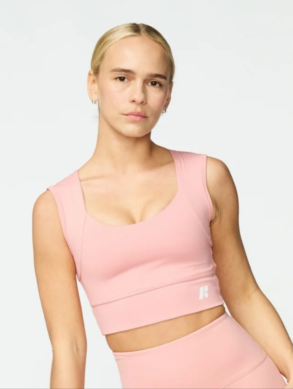 Forme Power Bra Posture Correcting Active Sports Bra Rose Pink Sz Medium